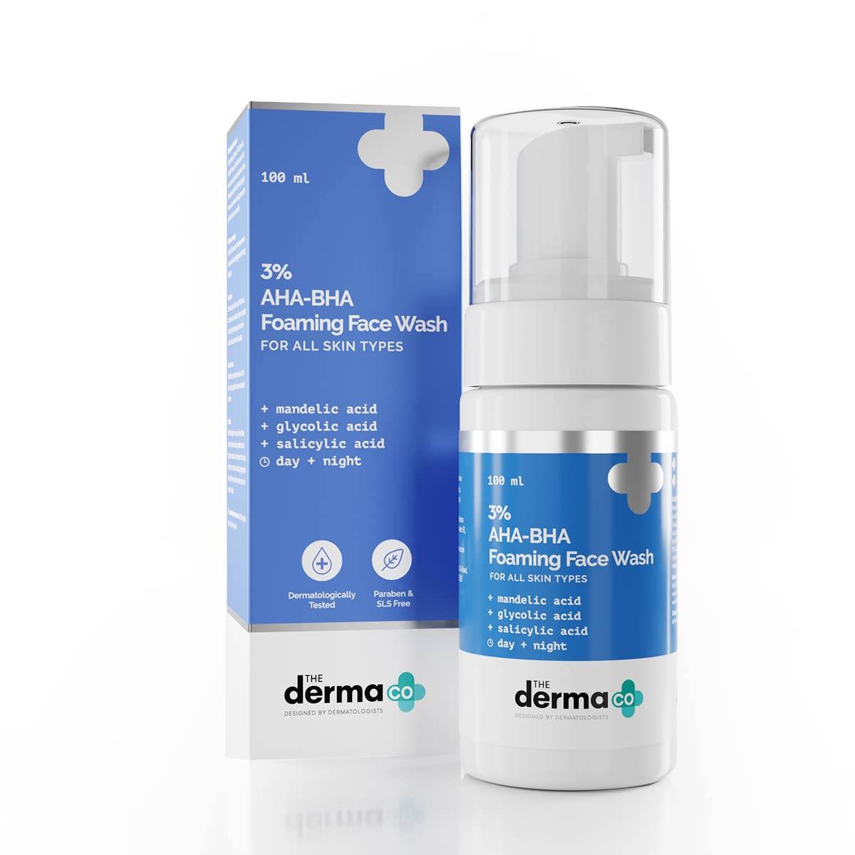 The Derma Co AHA-BHA Foaming Cleanser-100 ml