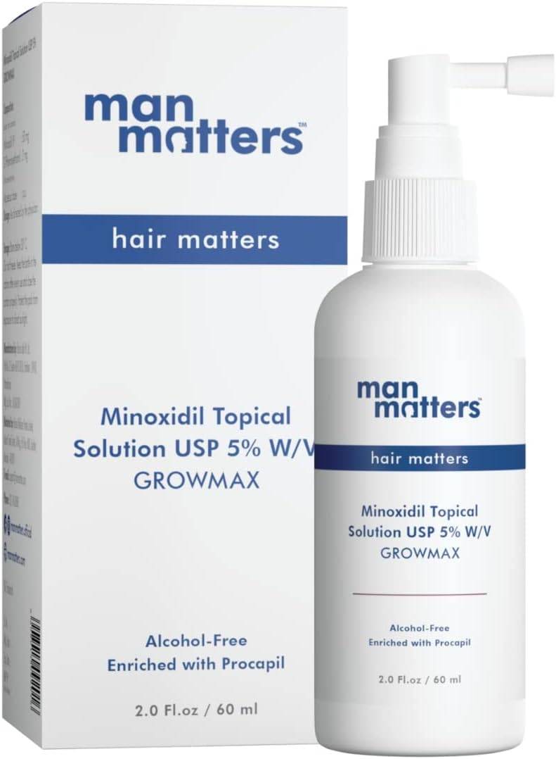 Man Matters Alcohol Free Hair Loss And Hair Growth Solution Minoxidil 5% Solution (60 ml)