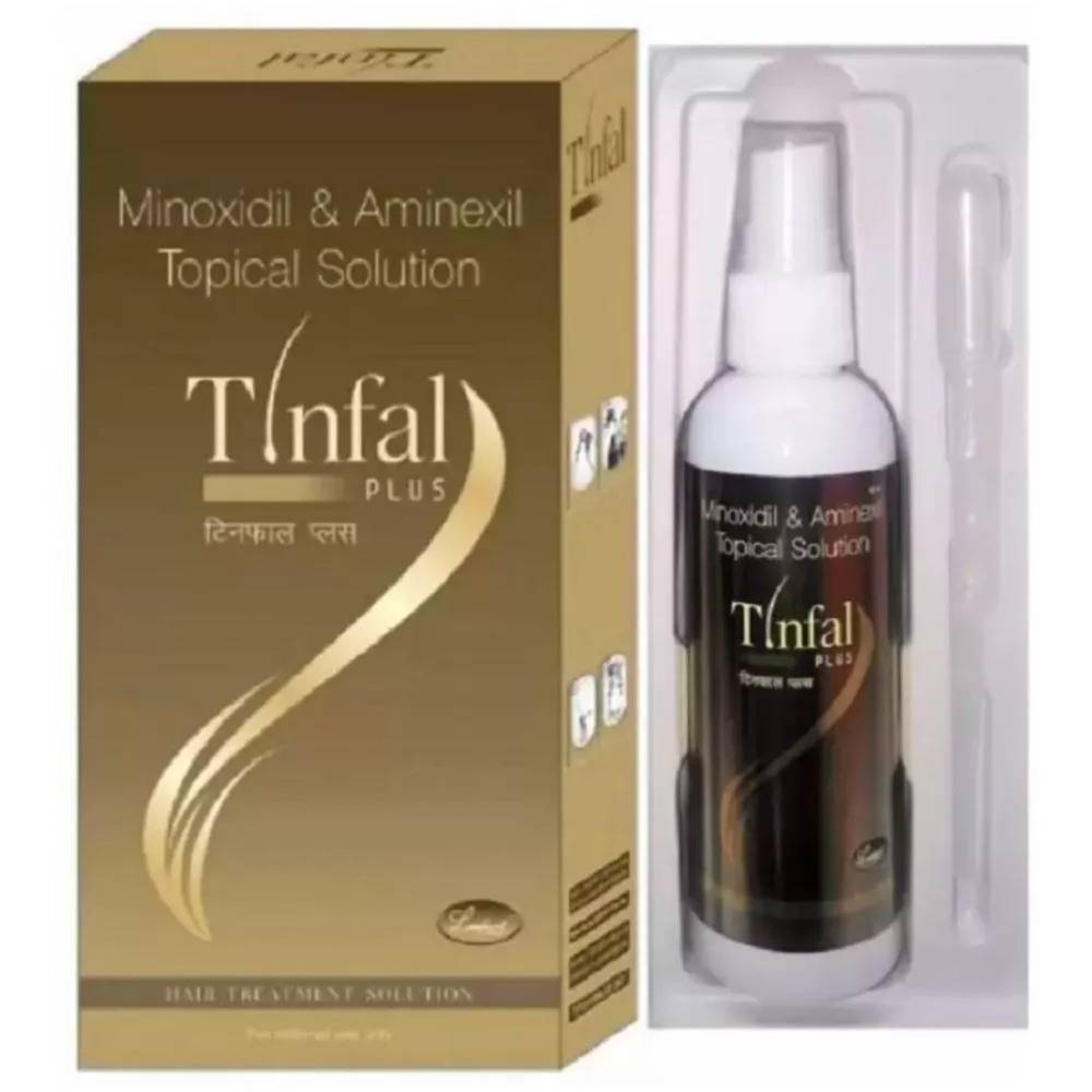 Tinfal Plus Solution minoxidil 5% for hair growth treatment -60 ml