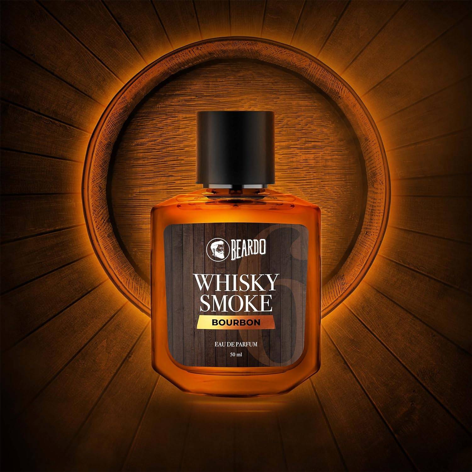 Beardo BOURBON Whisky Smoke Perfume for men, 50ml