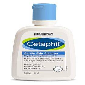 Cetaphil Face Wash Gentle Skin Cleanser for Dry to Normal Sensitive Skin-125 ml