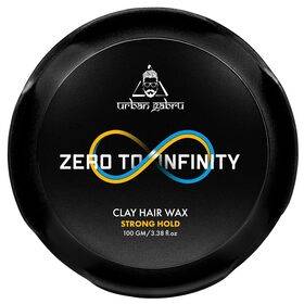 UrbanGabru Clay Hair Wax : Zero to Infinity- Strong Hold | Volume | Hair Style (Hair Wax 100 Gm)