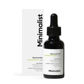 Minimalist 10% Niacinamide Face Serum for Acne Marks, Blemishes & Oil Balancing with Zinc | Skin Clarifying Anti Acne Serum for Oily & Acne Prone Skin-30 ml