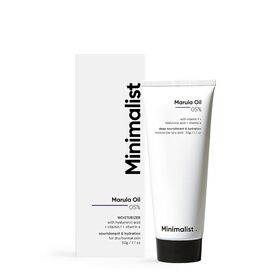 Minimalist Marula Oil 5% Face Moisturizer For Dry Skin With Hyaluronic Acid For Deep Nourishment & Hydration, For Men & Women -50 gram