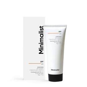 Minimalist Sunscreen For All Spf 60 Pa ++++|For Sensitive Skin|Pregnancy Safe|Photo Stable|Broad Spectrum Sunscreen Spf 50+ With Potent Antioxidants&Advanced Filters|No White Cast|Non Irritant|50 Gm