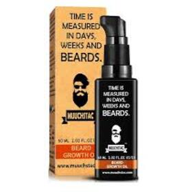 Muuchstac Herbal Beard Growth Oil For Men for Thicker & Longer Beard and Filing Patchy Beard, 60 ml