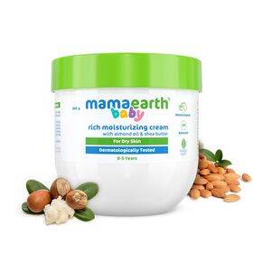 Mamaearth Baby Rich Moisturizing Cream With Almond Oil & Shea Butter For Dry Skin - 200 g