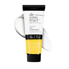 Deconstruct Face Gel Sunscreen Spf 55+ And Pa+++ |For Oily Skin, Combination Skin, Normal Skin | Broad Spectrum Sunscreen, No White Cast, Lightweight, Non Greasy